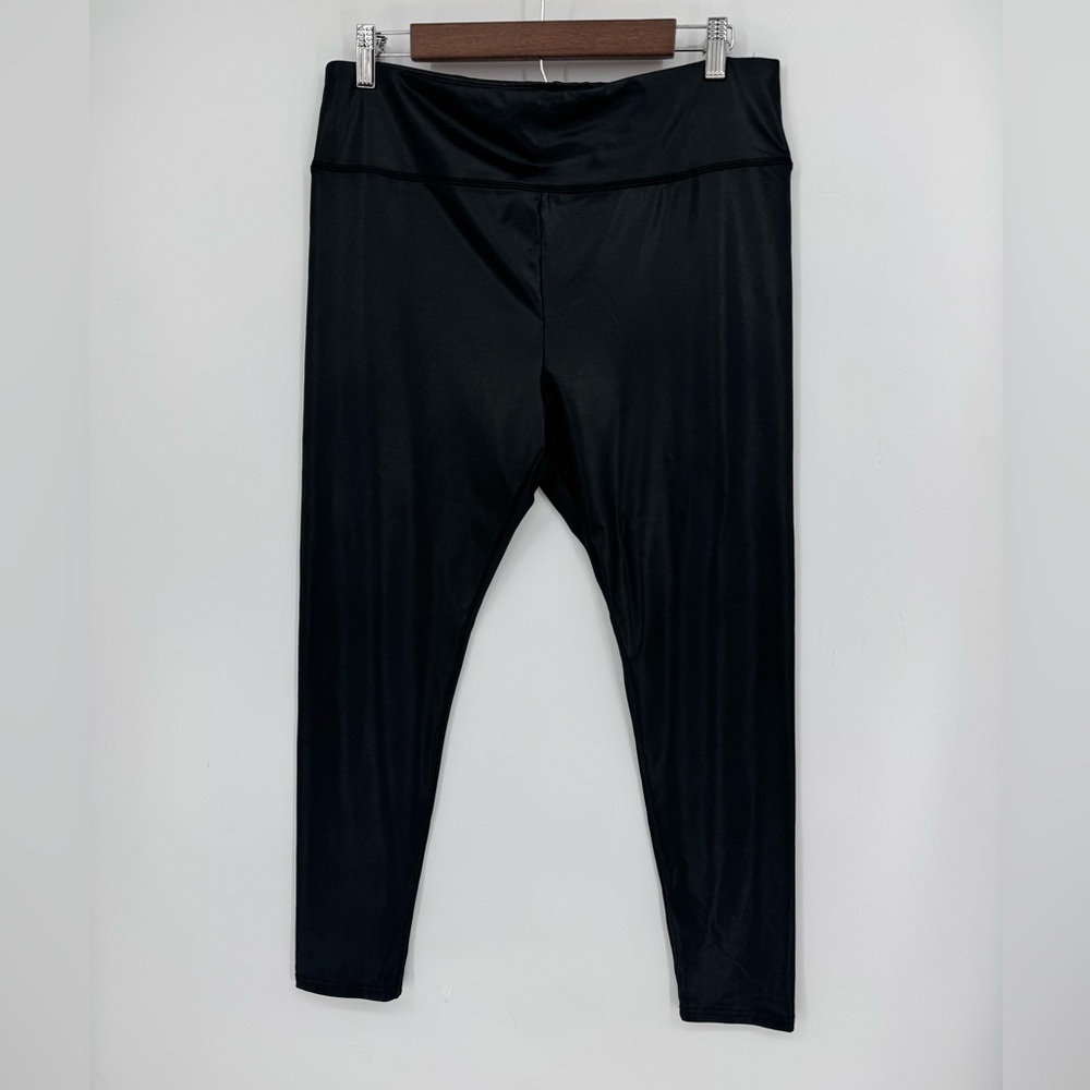 Wild Fable Women's Black Shimmer Leggings Neutral Minimalist Capsule Size XL